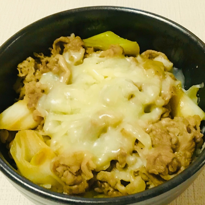 トロ〜リとろける＊チーズ牛丼